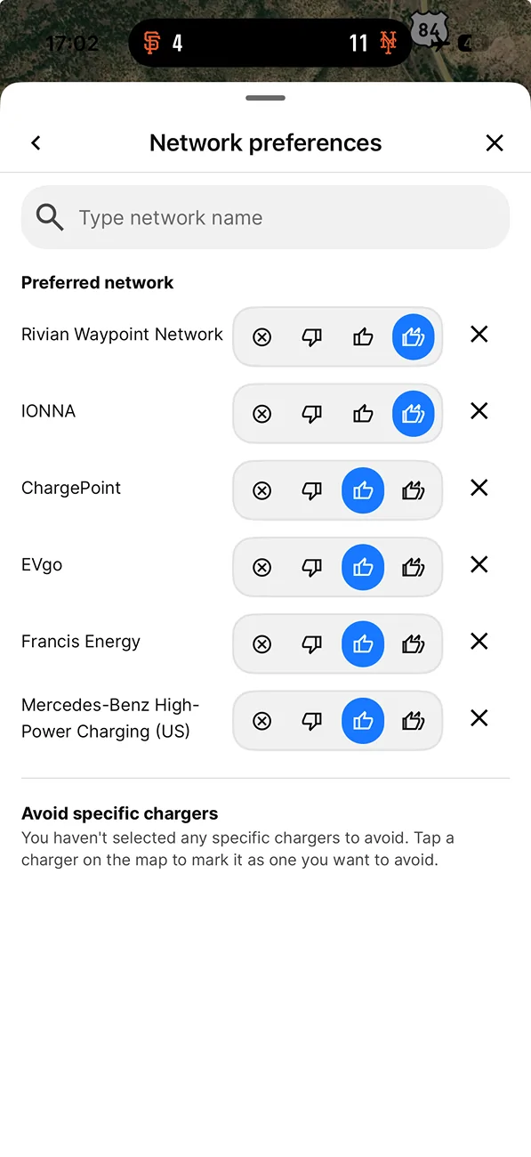Rivian R1T R1S ABRP sending me to Tesla chargers rather than RANs 1754175785249-gg