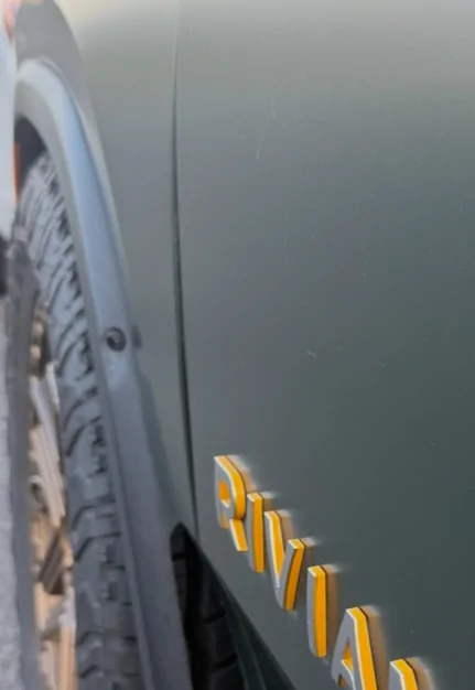 Rivian R1T R1S Lack of updates lead me to use drone to see status of truck in body shop lot IMG_7249