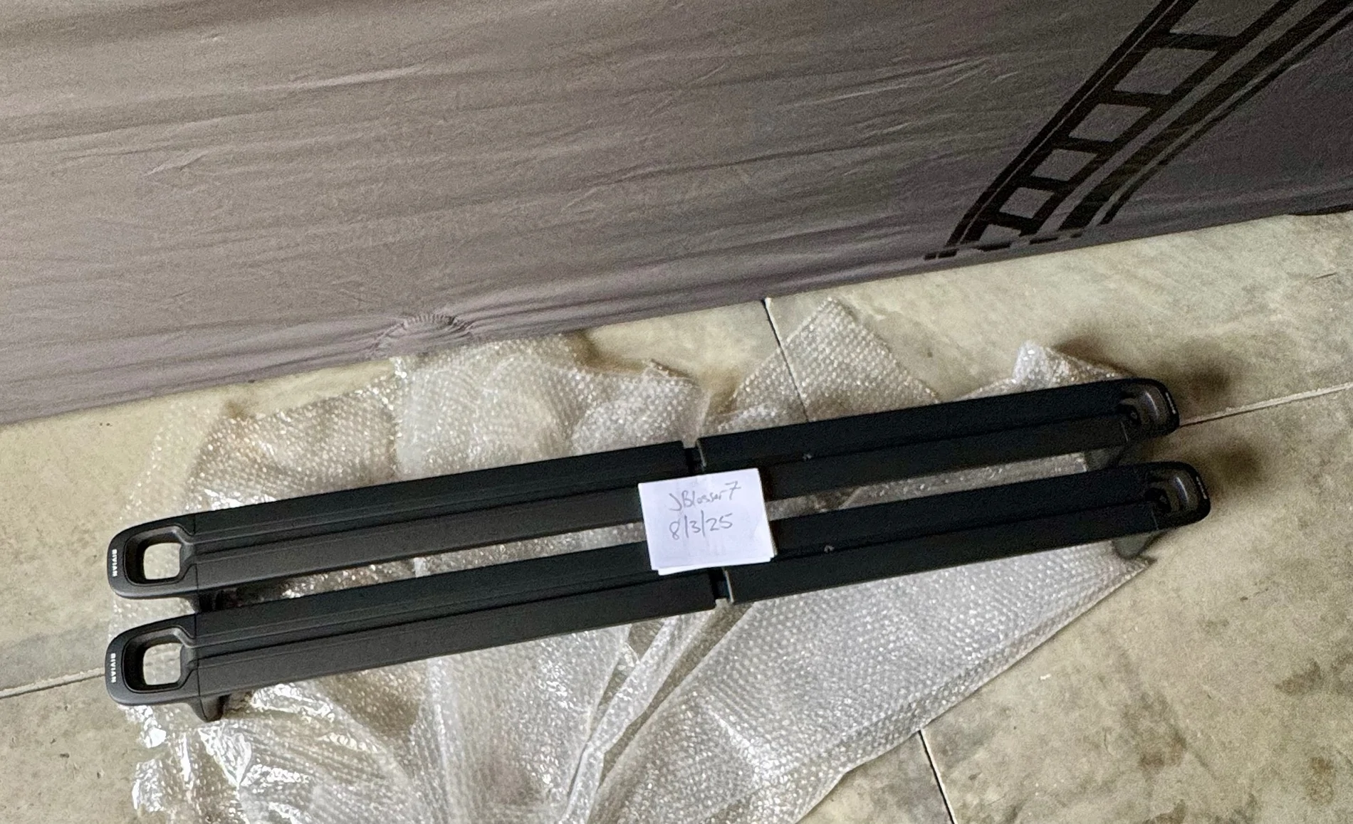 Rivian R1T R1S Black oem cross bars $400 IMG_9865