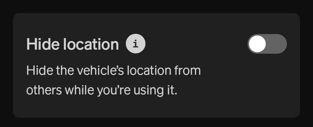 Rivian R1T R1S Disable Sharing Status Animation in Mobile App with Other Drivers Screenshot_20250804_001516_Rivian