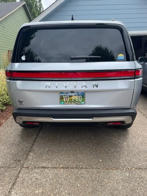 Rivian R1T R1S Random Rivian Photos of the Day - Post Yours! 📸 Plate Rear