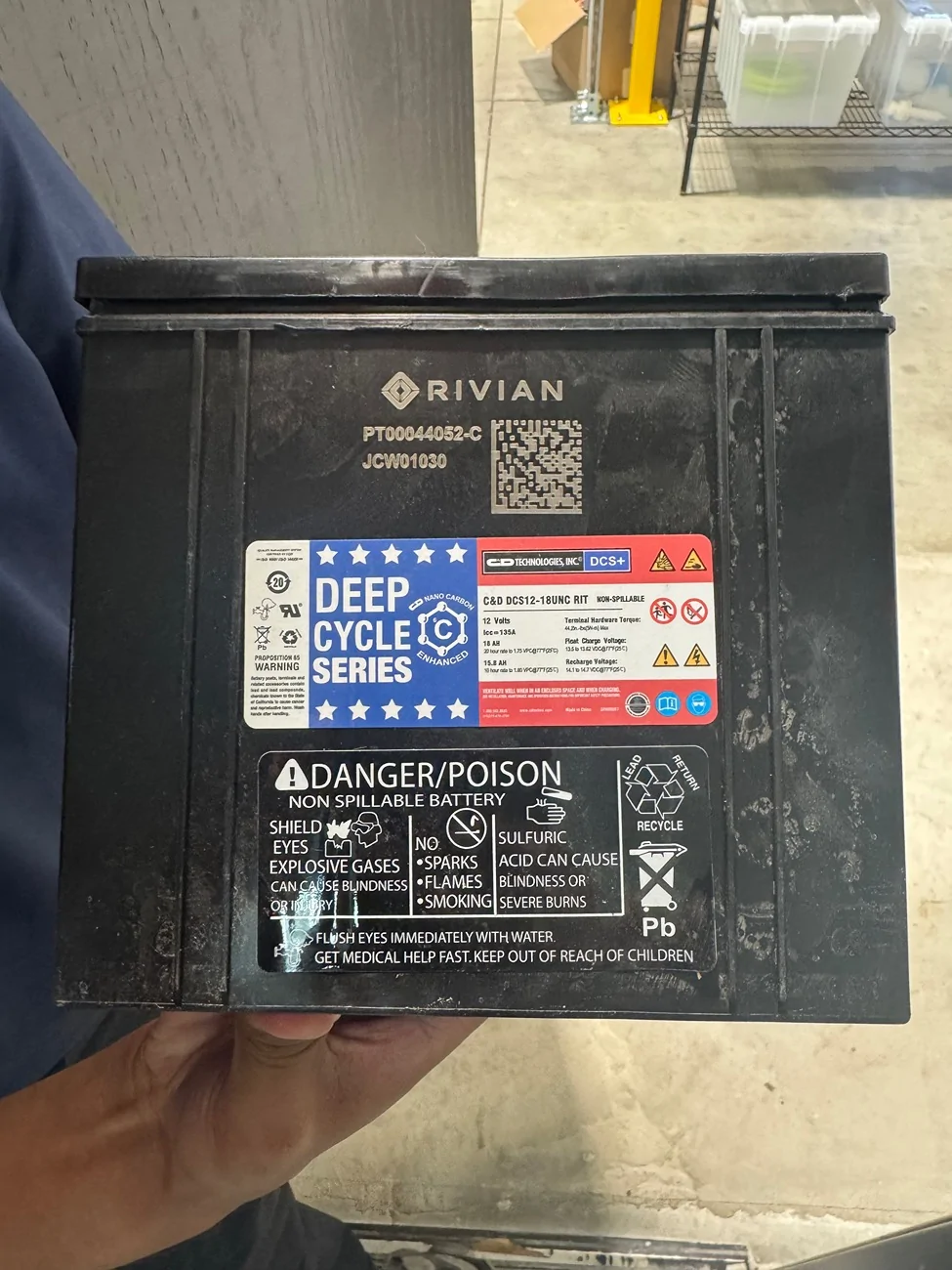 Rivian R1T R1S 12v Lead Acid Battery Replacement IMG_8702