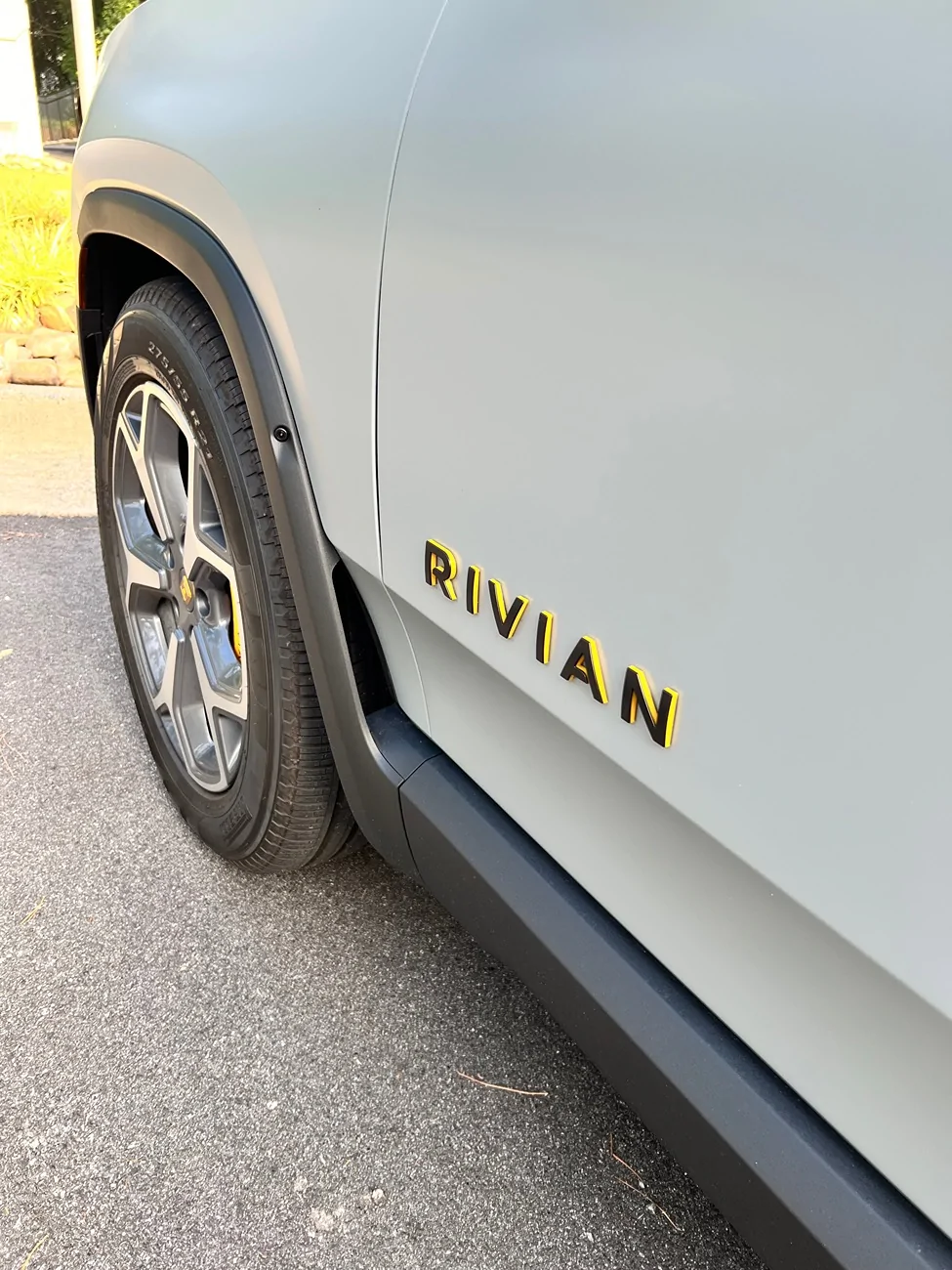 Rivian R1T R1S 3D print custom QUAD badge in development IMG_3279