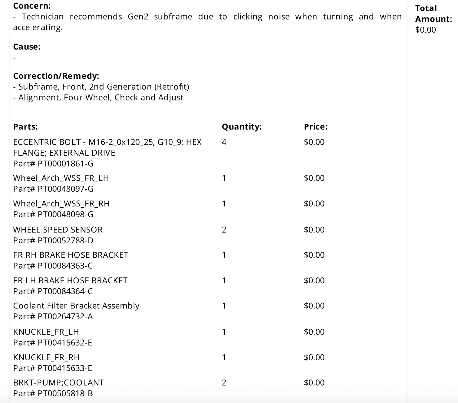 Rivian R1T R1S Gen 1 R1T Quad Subframe Replacement Results riv1