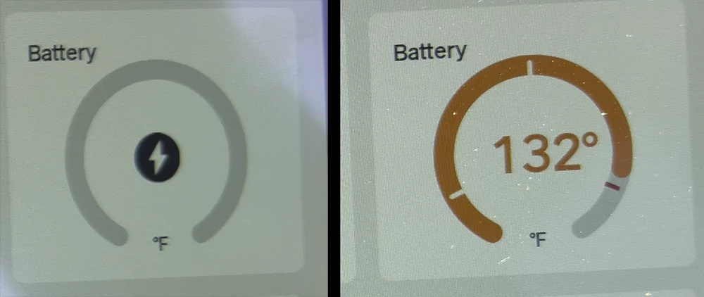 Rivian R1T R1S less than helpful battery temp yy