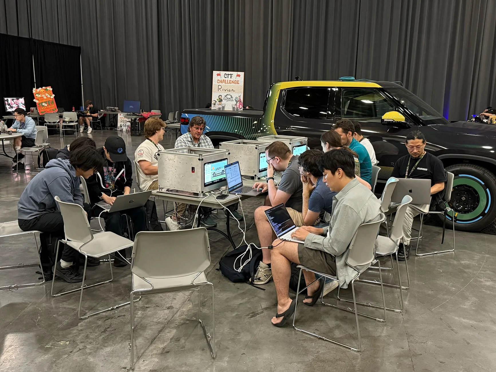 Rivian R1T R1S Rivian brings wrapped R1T & EDV to the DEF CON hacker convention wrapped R1T & EDV to the DEF CON hacker convention 3