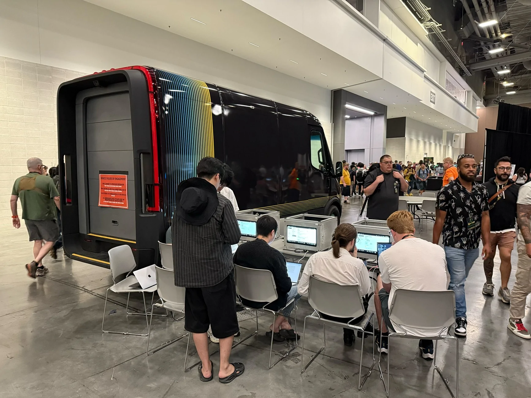Rivian R1T R1S Rivian brings wrapped R1T & EDV to the DEF CON hacker convention wrapped R1T & EDV to the DEF CON hacker convention 2
