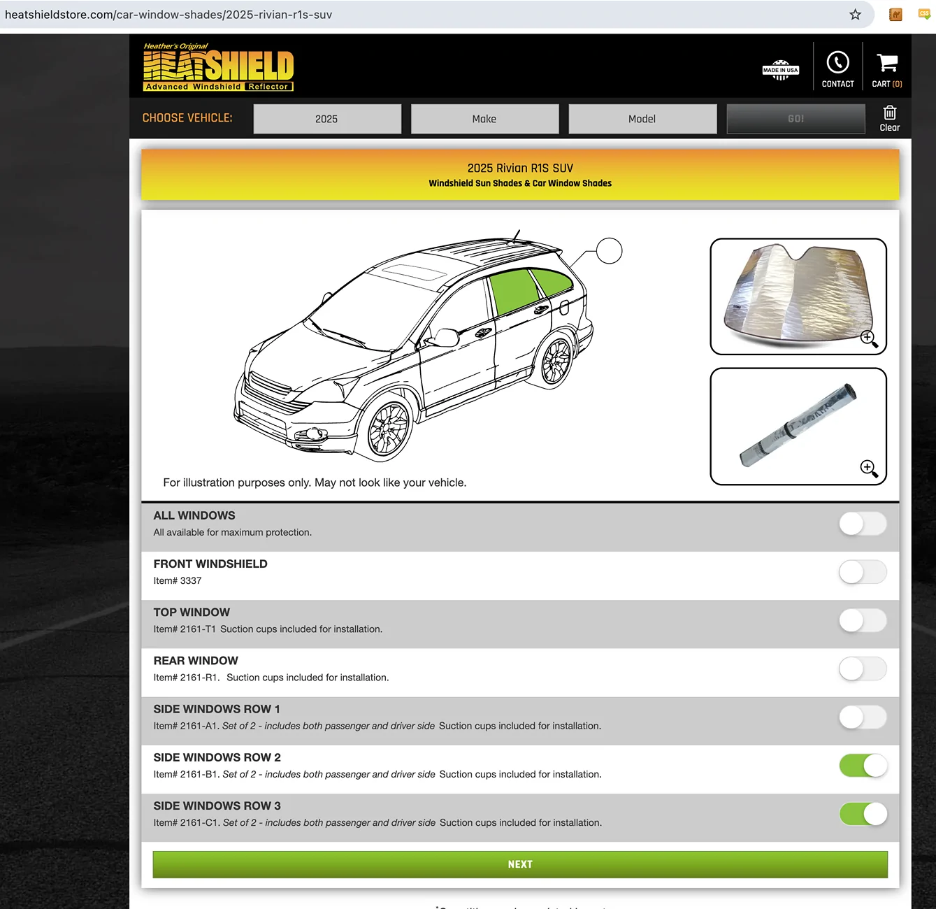 Rivian R1T R1S Window covers recommendations? Screenshot 2025-08-12 at 16.55.28
