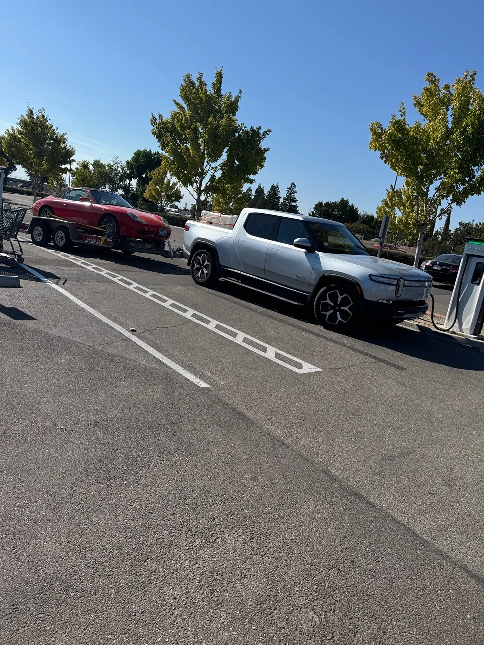 Rivian R1T R1S Tesla Chargers - Reach issue IMG_8924
