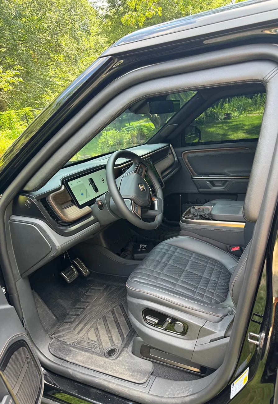 Rivian R1T R1S Did someone say Armor? Real Ballistic Armored (Bulletproof) R1S Tri Motor in production process... R1S_Driver_Door_Fram