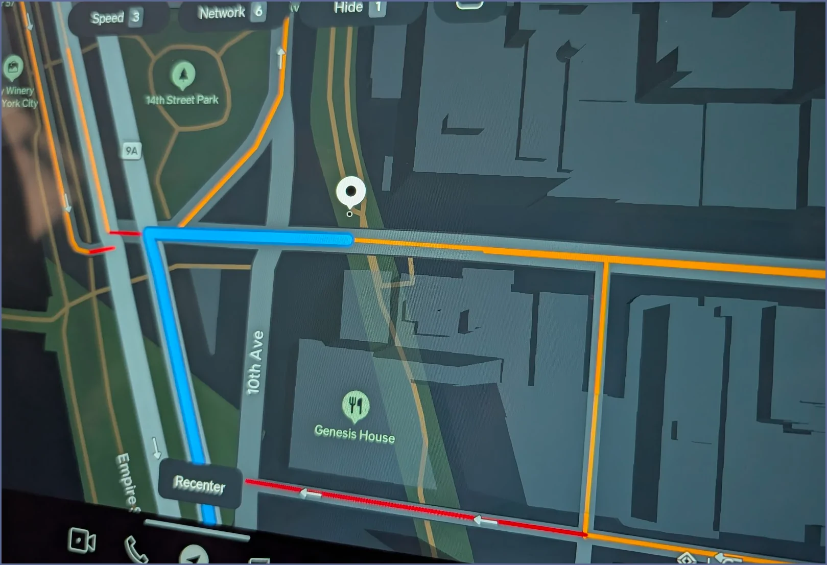 Rivian R1T R1S Map in  Night Mode / Dark Mode on center screen unusable - both with old MapBox map and update to Google Maps 1755887461005-hl
