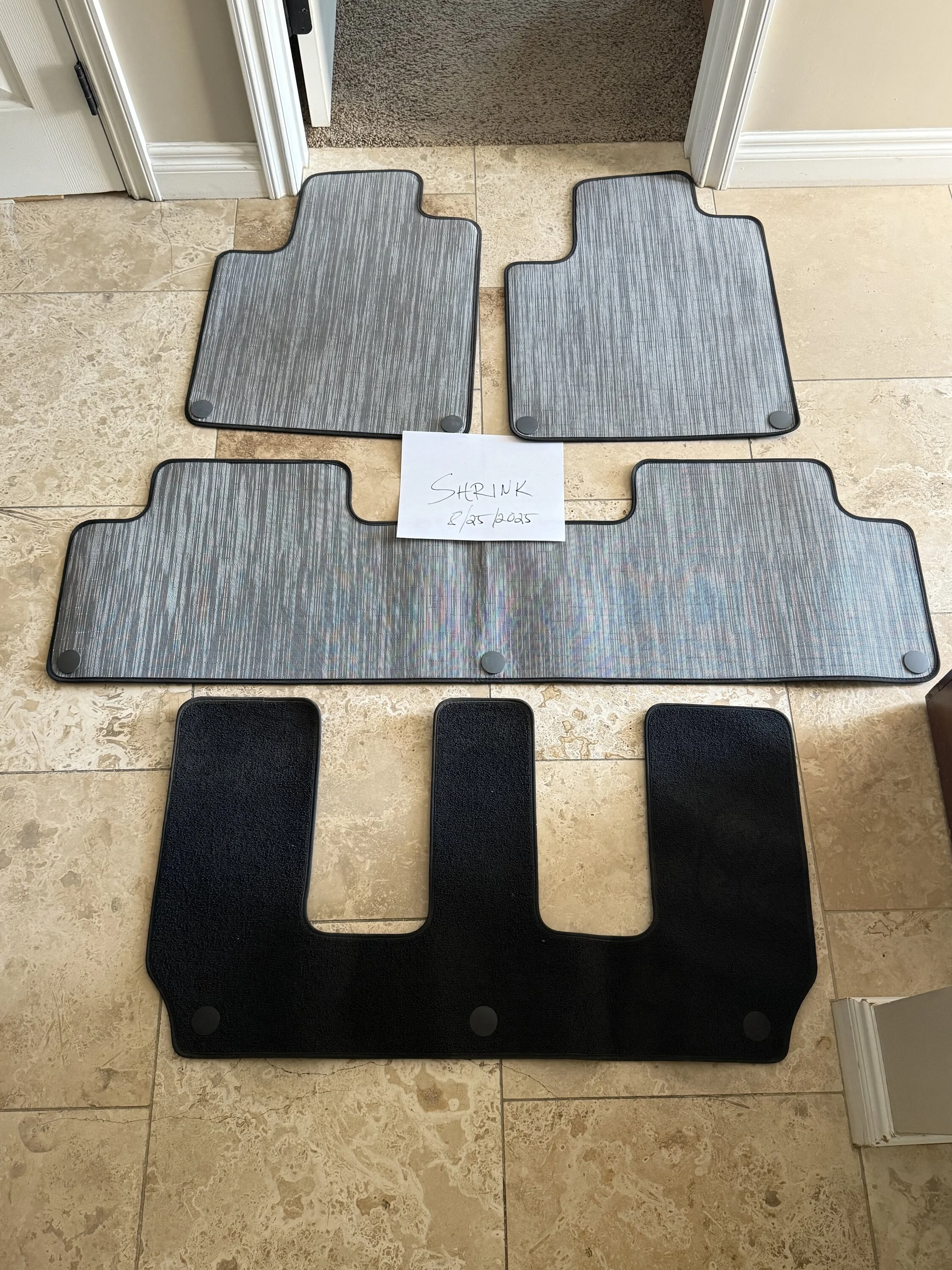 Rivian R1T R1S FS: R1S  Gen 1 Chilewich Mats Ocean Coast Steel Reed - $100 IMG_6327