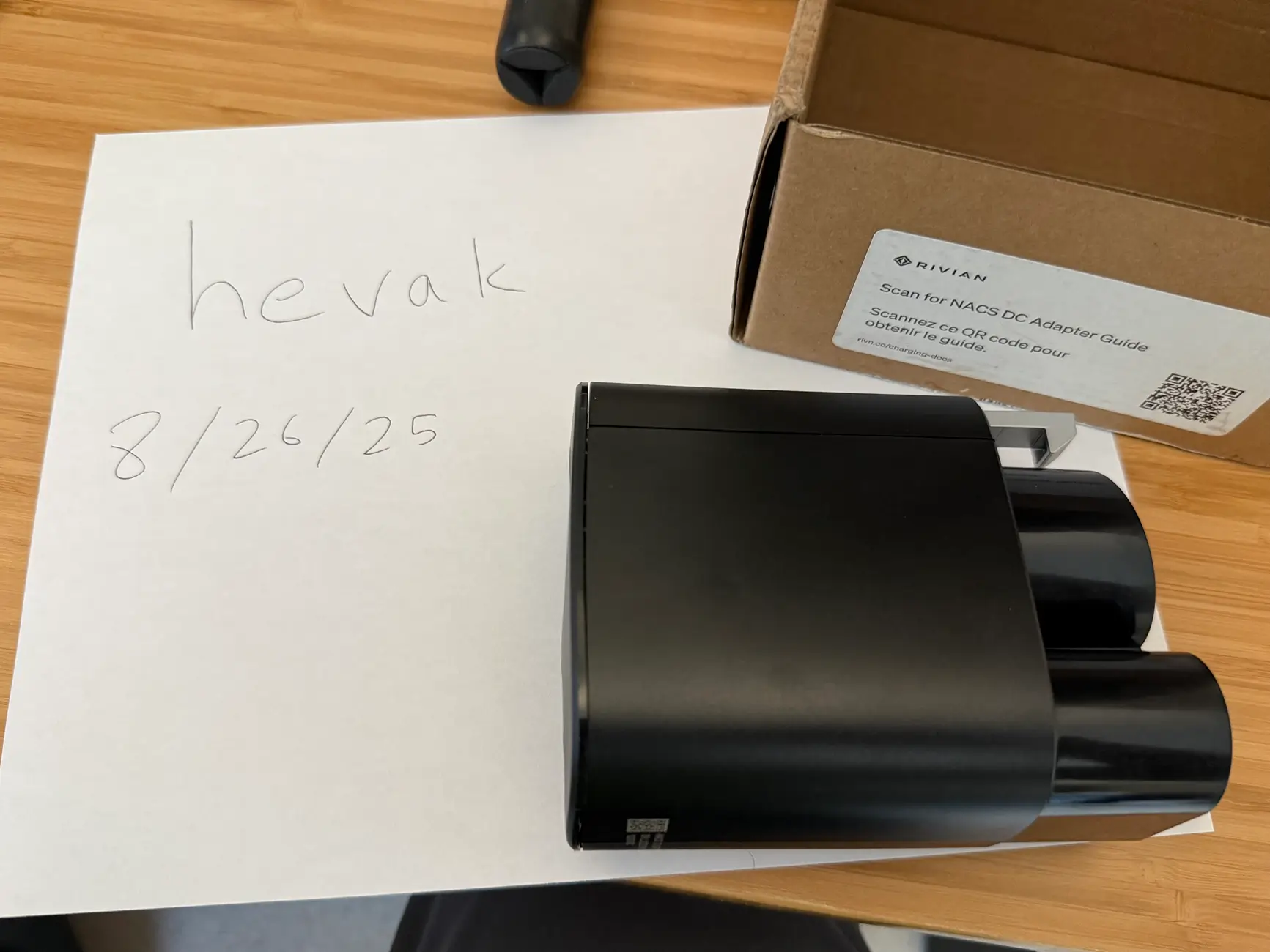 Rivian R1T R1S OEM Rivian NACS DC Charging Adapter IMG_6446