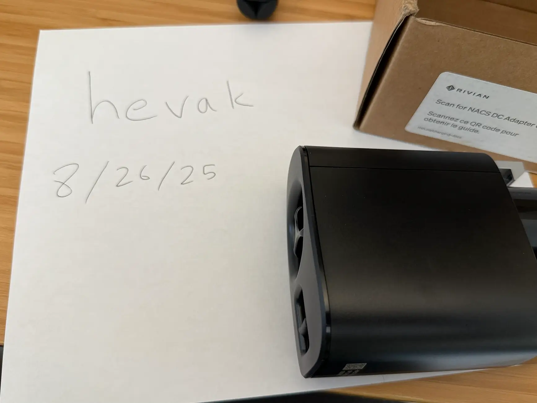 Rivian R1T R1S OEM Rivian NACS DC Charging Adapter IMG_6445