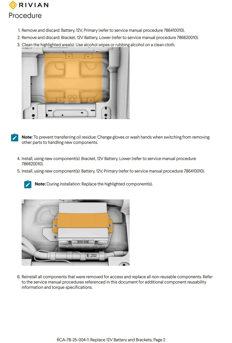 Rivian R1T R1S 2025.26 fails to download Recall2