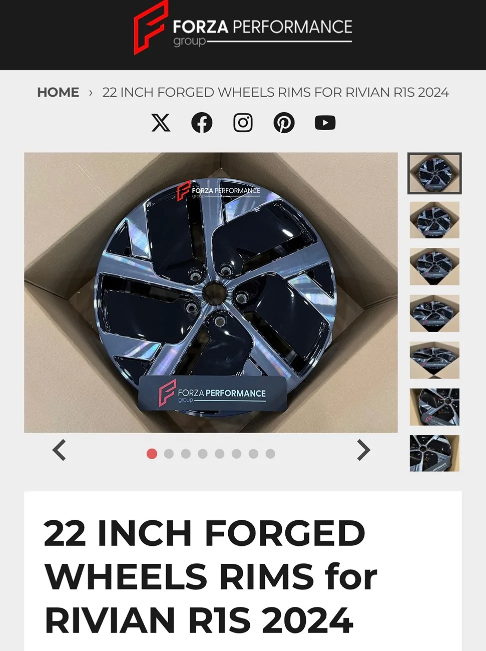 Rivian R1T R1S Anyone tried Forza Performance Wheels? IMG_7627