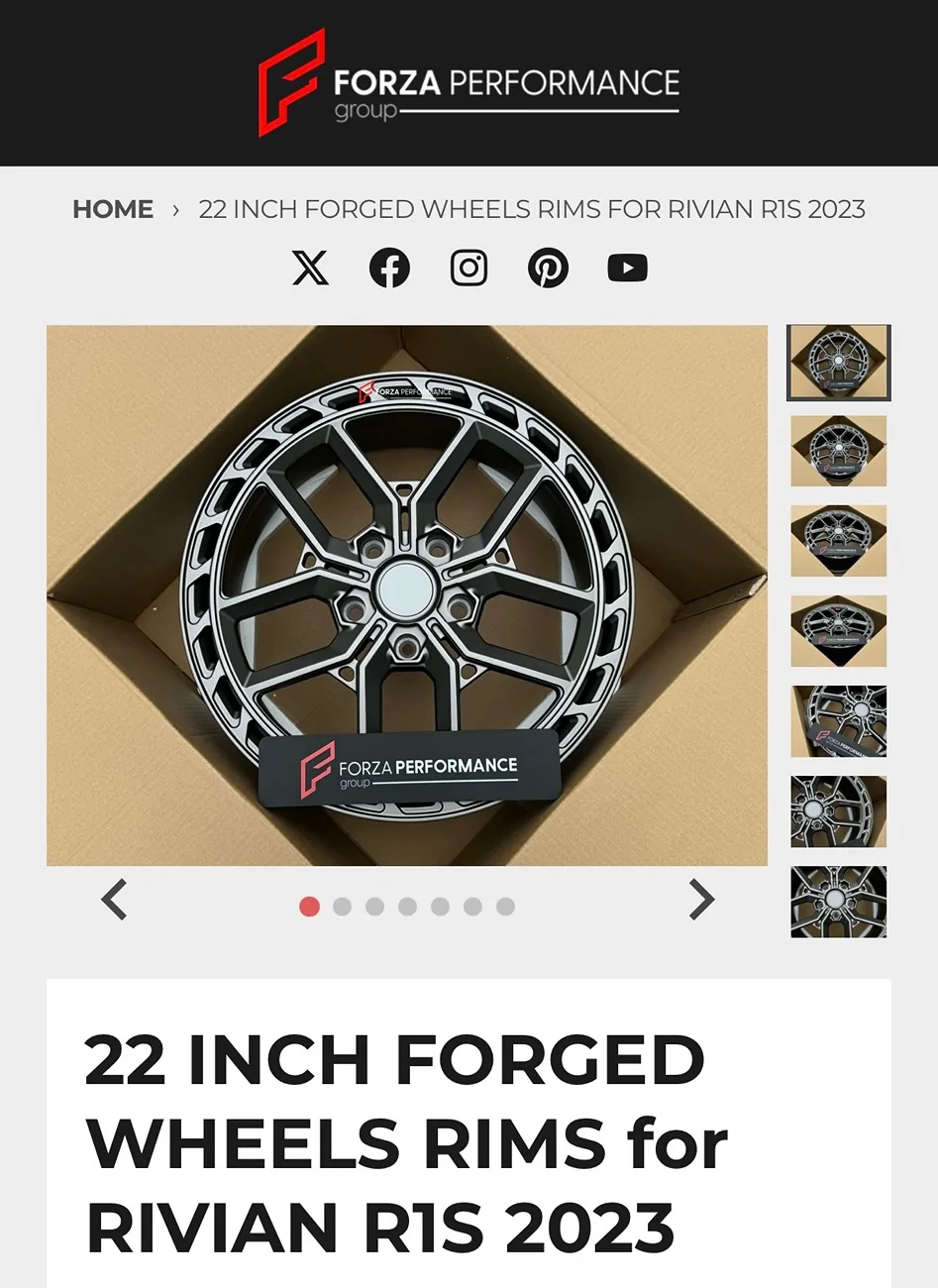 Rivian R1T R1S Anyone tried Forza Performance Wheels? IMG_7626