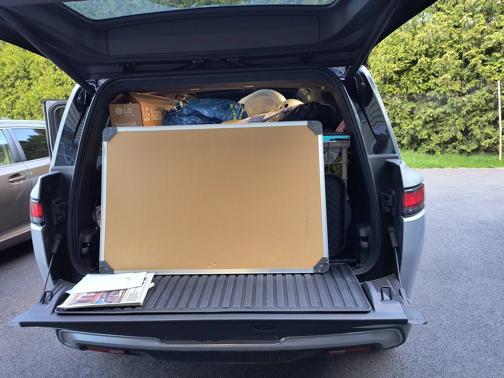Rivian R1T R1S Loading a R1S with College Stuff IMG_20240510_193154202