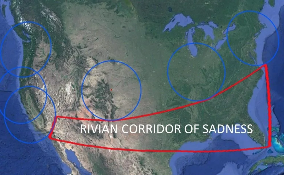 Rivian R1T R1S Upcoming "First Mile" Mobile Test Drive Cities Announced - Chicago, Dallas, Denver, LA, Seattle, San Francisco Corridor of Sadness