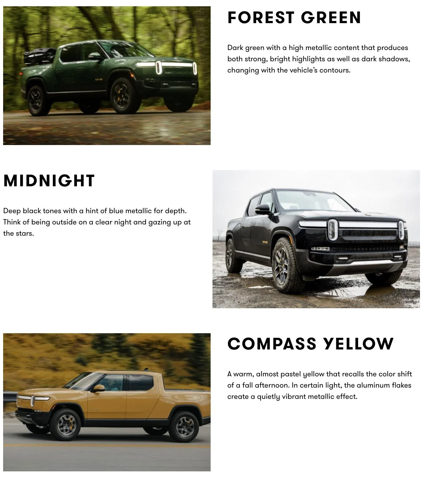 Rivian R1T R1S Rivian Colors Feature (including Limestone!!): EARTH TONES - The inspiration behind the Rivian palette. Screen Shot 2022-02-01 at 3.22.36 PM