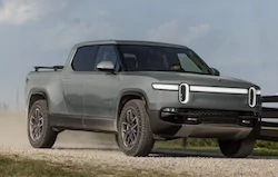 Rivian R1T R1S Lead foot driving Limestone Rivian R1T