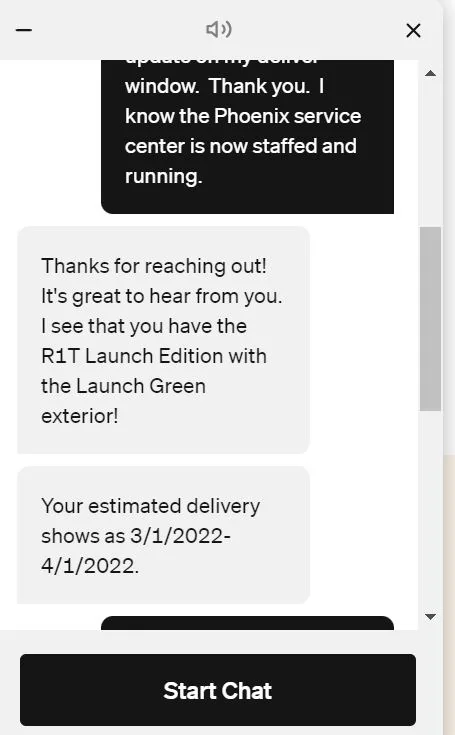 Rivian R1T R1S Arizona pre-orders Rivian Update Feb 1 2022