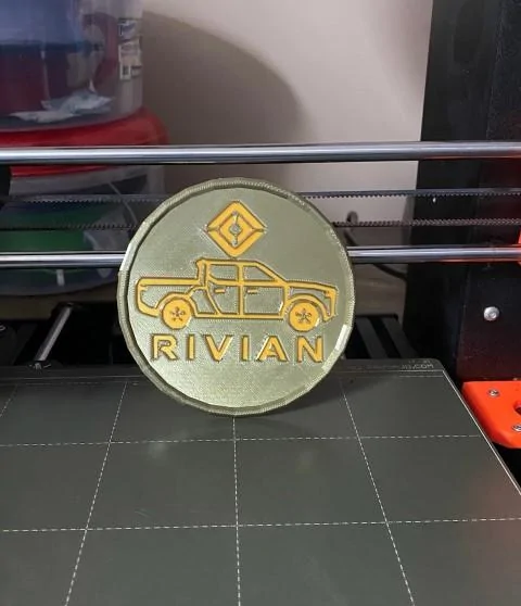 Rivian R1T R1S Keytag 3d print R1T Coaster W