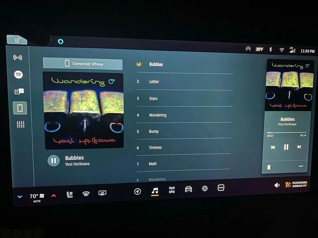Rivian R1T R1S Apple Music over Bluetooth apple_music_bt
