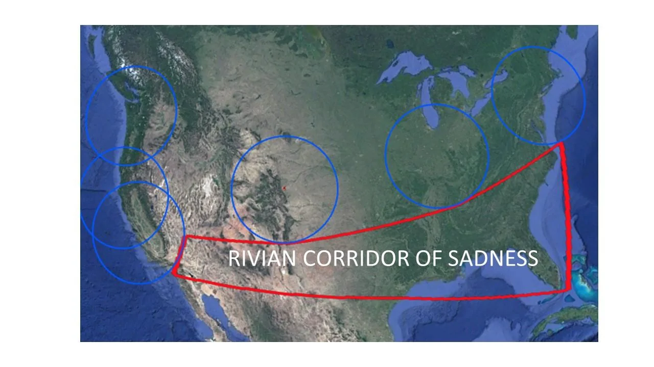 Rivian R1T R1S Denver First Mile event invites (via Reddit) Corridor of Sadness