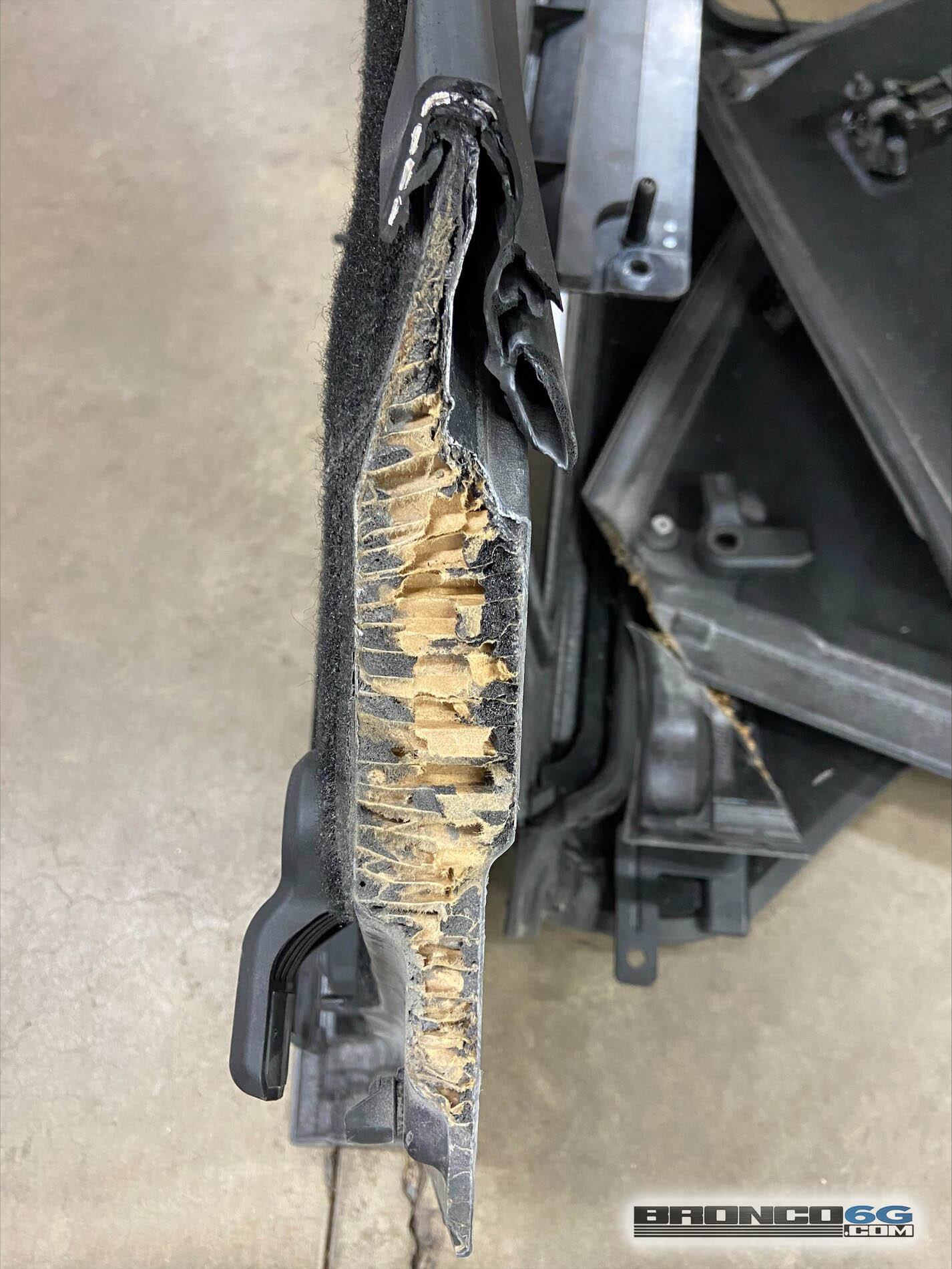 Rivian R1T R1S Hello, from a Ford Bronco Reject 2021 Ford Bronco MIC Hard Top 1.0 construction material cross section inside 5
