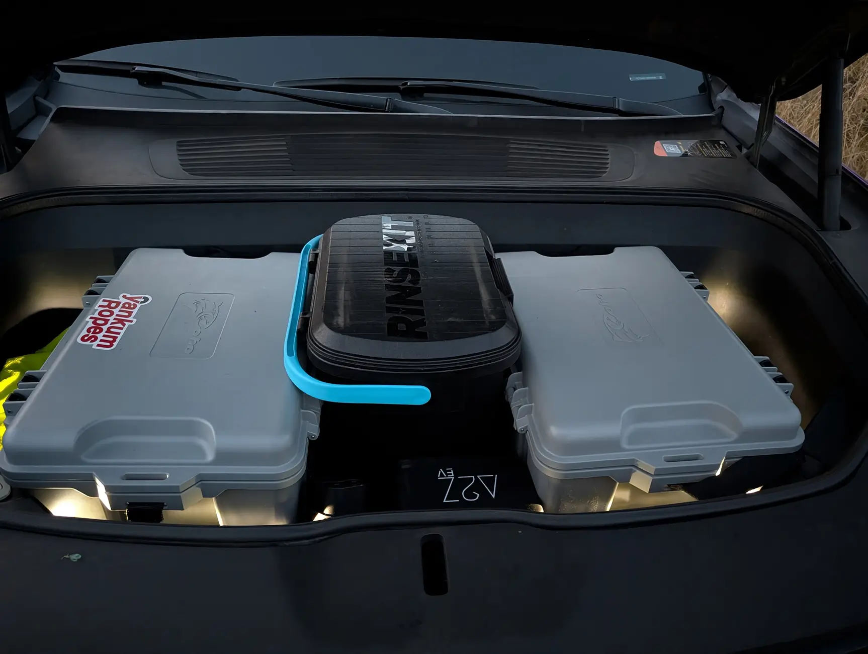 Rivian R1T R1S How are folks organizing trail tools in their Rivian? 1757536244965-4z