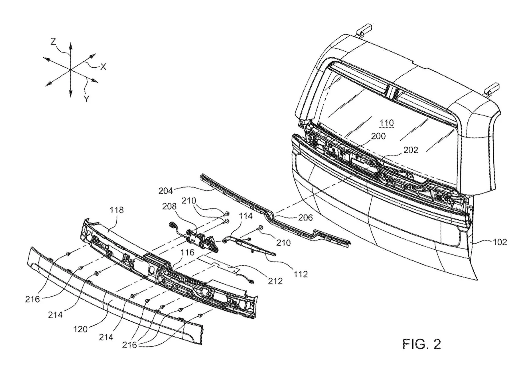 Rivian R1T R1S R2 rear wiper is stored / hidden in back window trim (patent images) Confirmed: R2 rear wiper is stored : hidden in back window trim 3