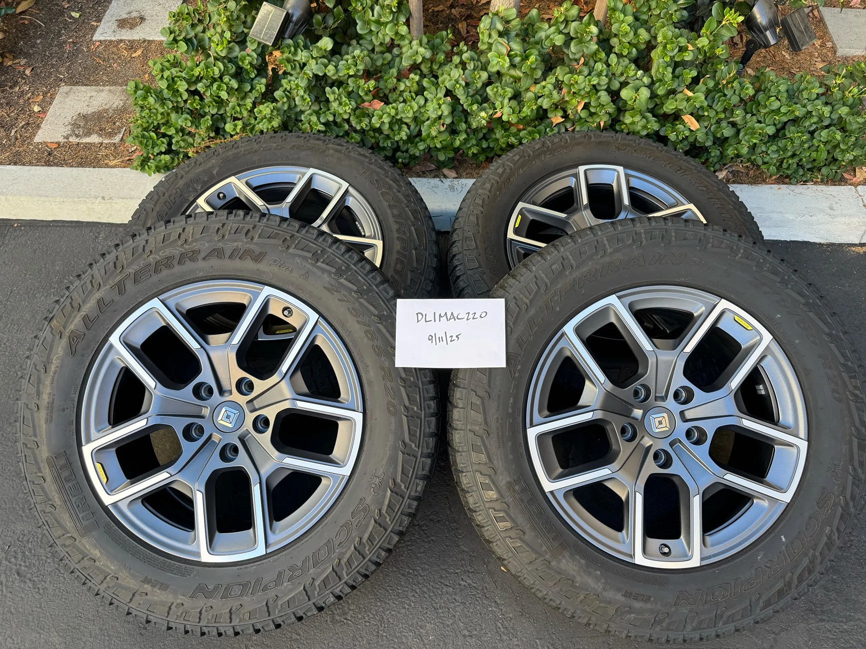 Rivian R1T R1S OEM 20" AT Wheels & Tires IMG_1429
