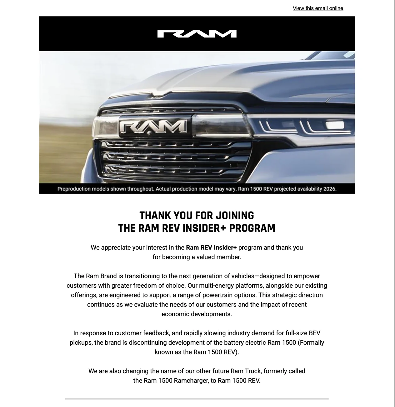 Rivian R1T R1S RAM BEV is dead Screenshot 2025-09-12 at 4.14.54 PM