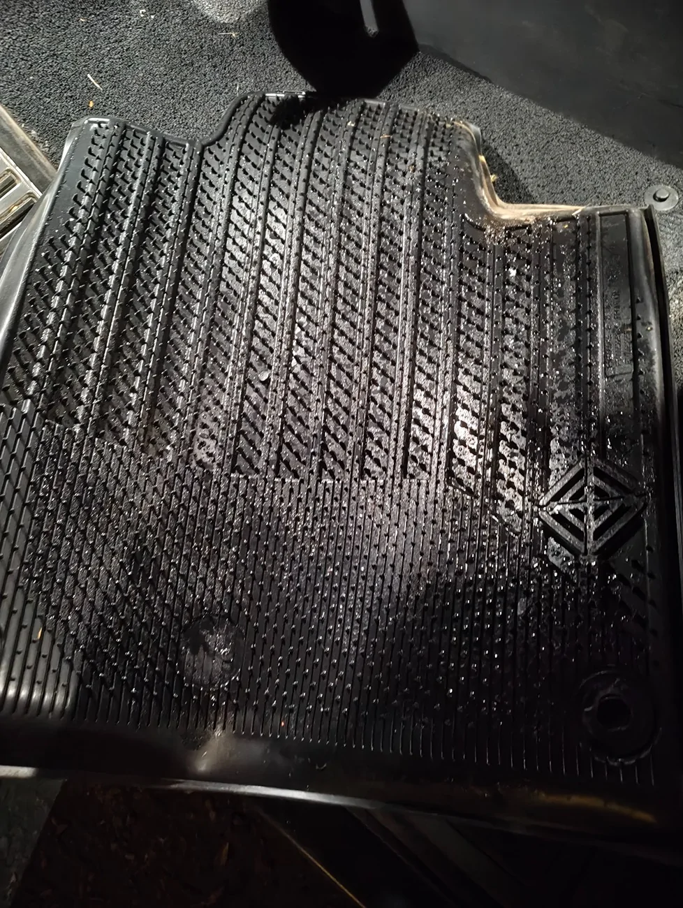 Rivian R1T R1S PSA: Make Sure to Check Your Driver Side Mats and Passenger Side Mats for Moisture after HVAC drain Plug Campaign RCA-26-24-002-1 IMG_20250912_231754135