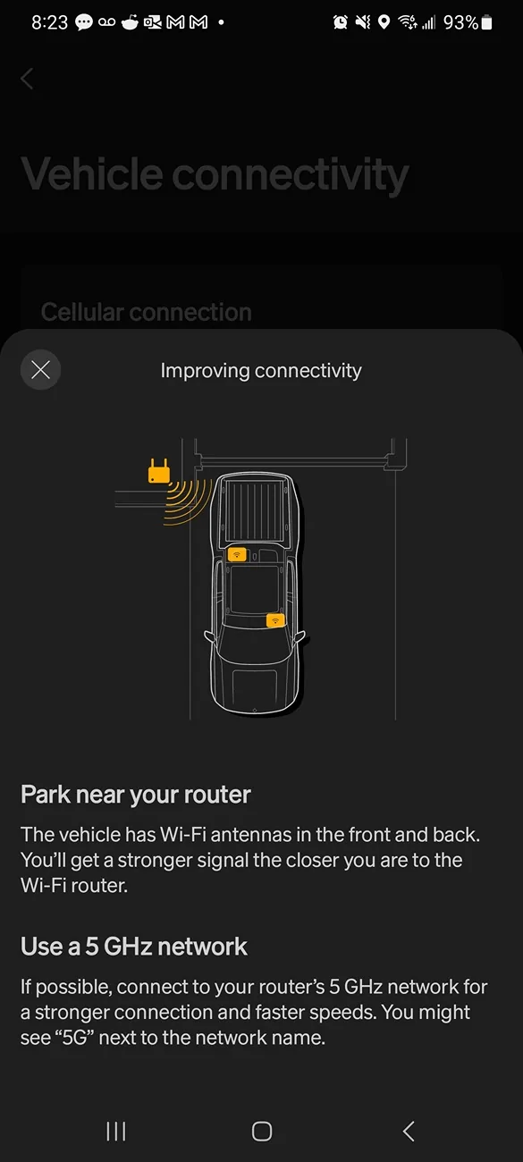 Rivian R1T R1S [SOLVED] 2025 R1S (Gen2) does not see WiFi 5GHz mesh node Screenshot_20250915_082304_Rivian
