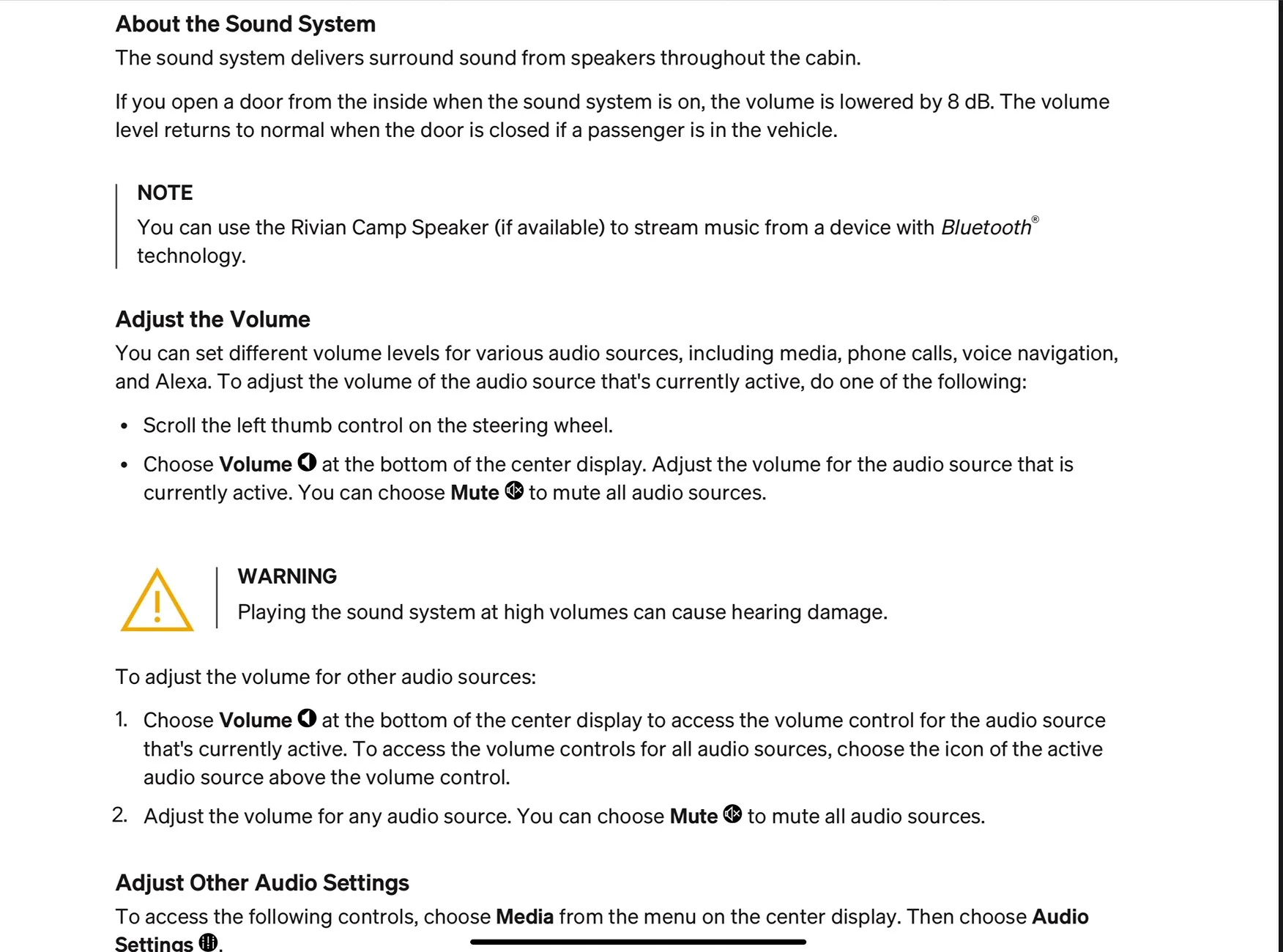 Rivian R1T R1S Music and media system questions / issues IMG_0249