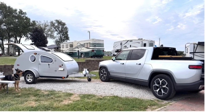 Rivian R1T R1S 5,012 mile journey with a teardrop trailer 1-1