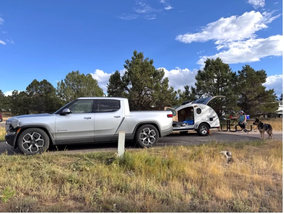 Rivian R1T R1S 5,012 mile journey with a teardrop trailer 4-2