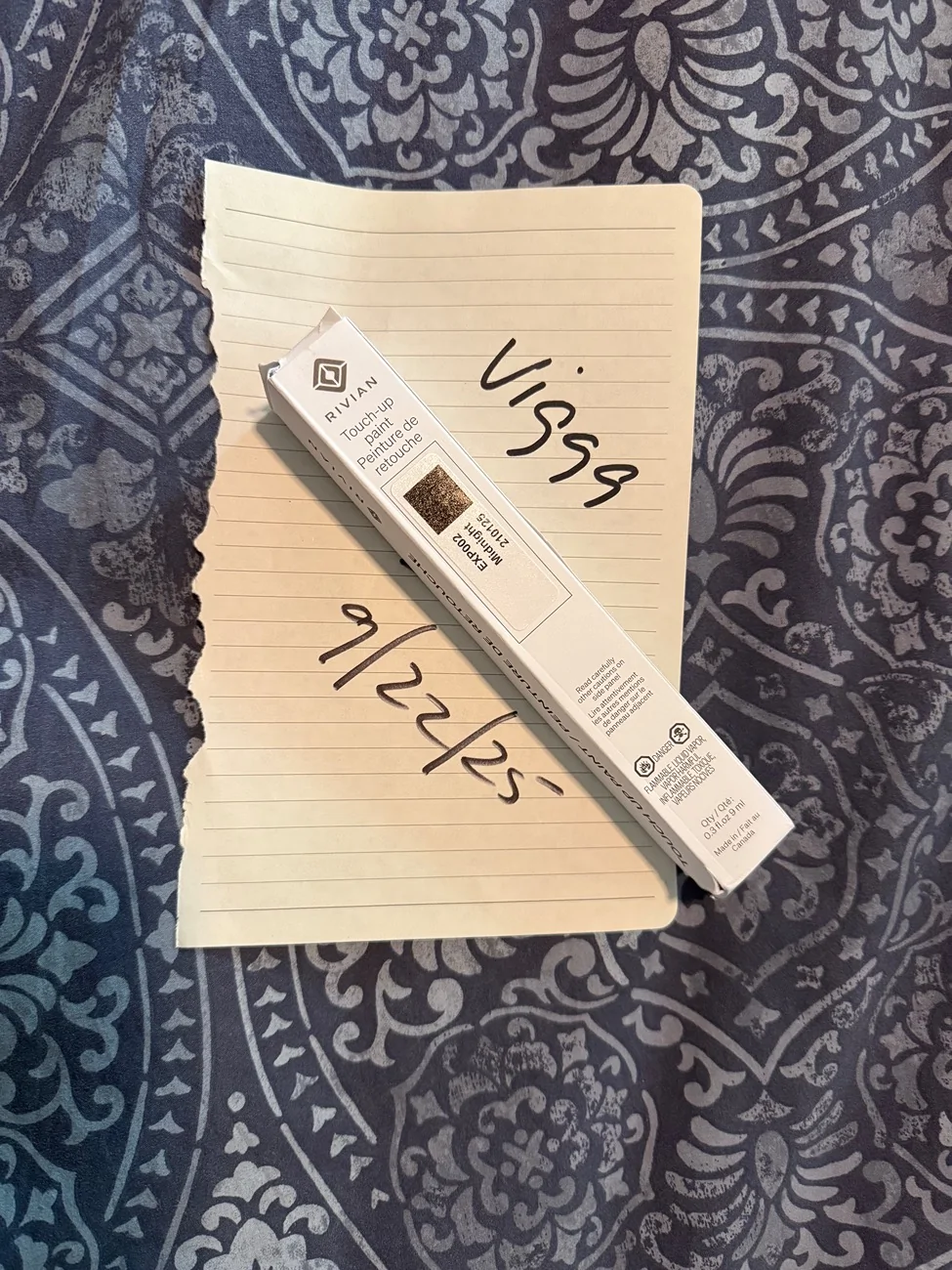 Rivian R1T R1S OEM Midnight Touch Up Pen - Used Once IMG_6100