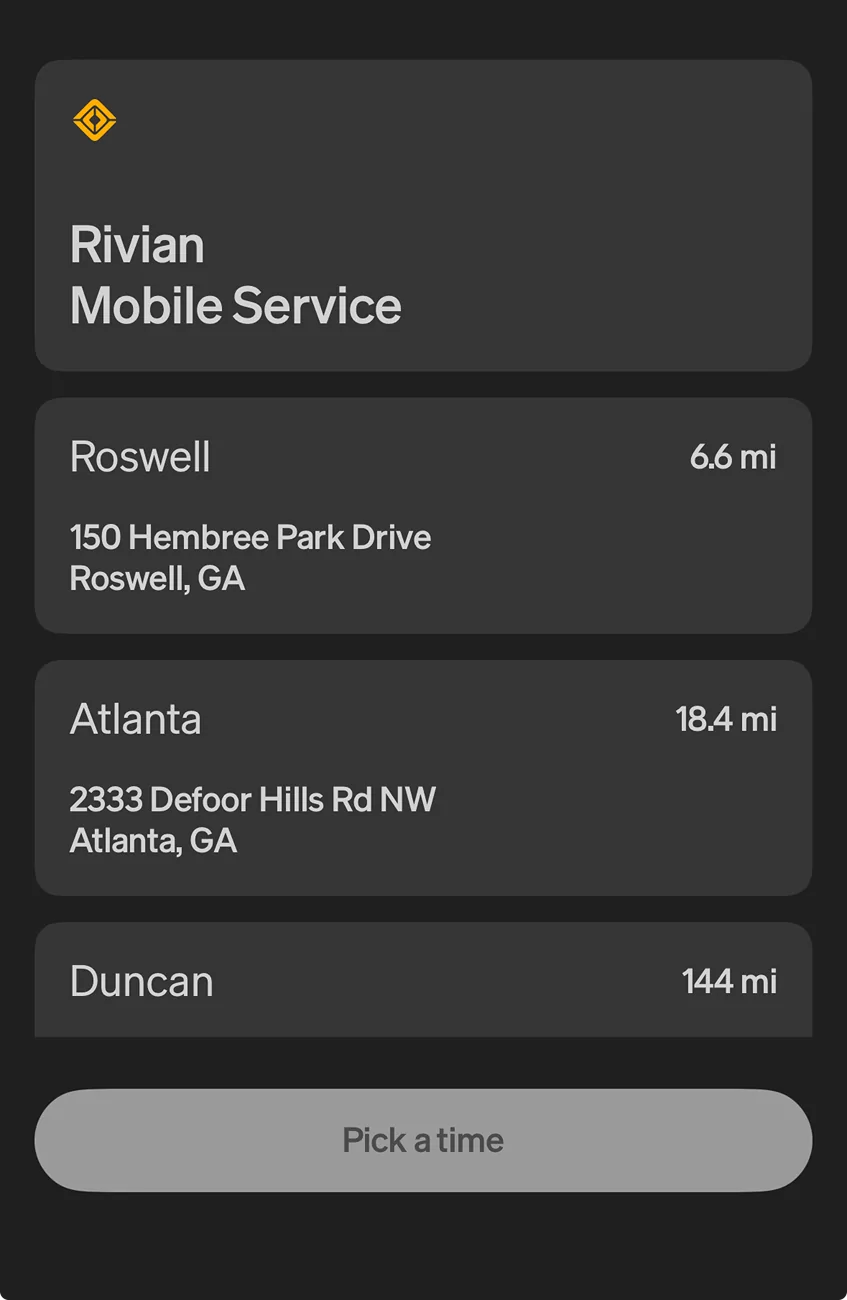 Rivian R1T R1S (Now open!) Rivian Roswell GA new service center 1758639173538-s5