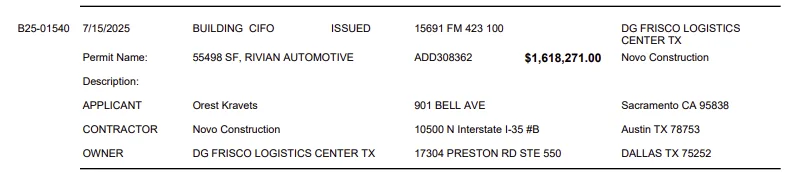 Rivian R1T R1S New Rivian Service Center coming to Frisco Texas 1758894353774-6