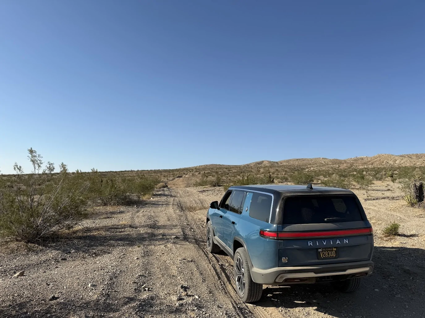 Rivian R1T R1S Desert roads between SoCal & Vegas 4