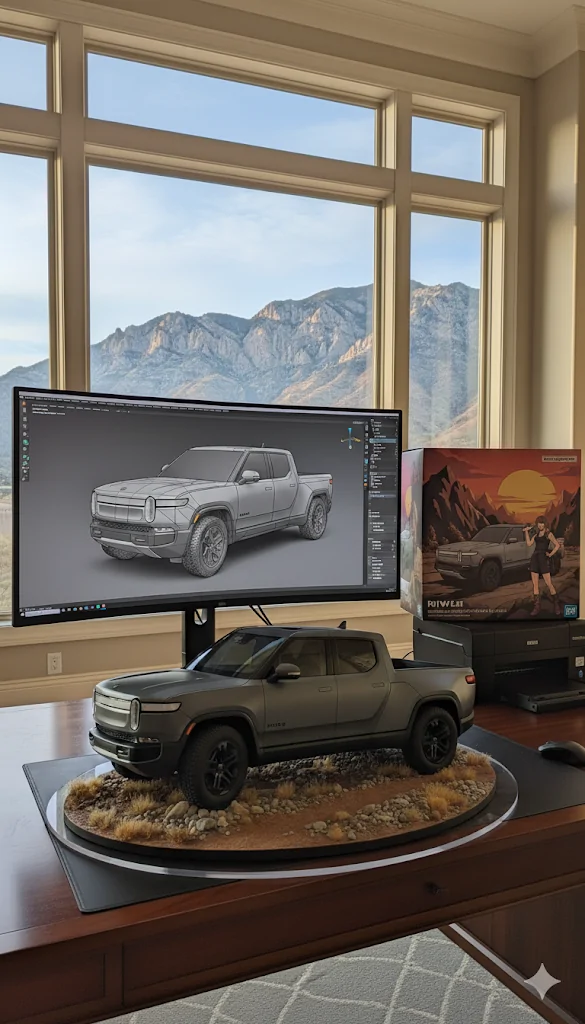 Rivian R1T R1S Fun AI Images of Your Rivian - Try This and Post Yours 1758912176315-or