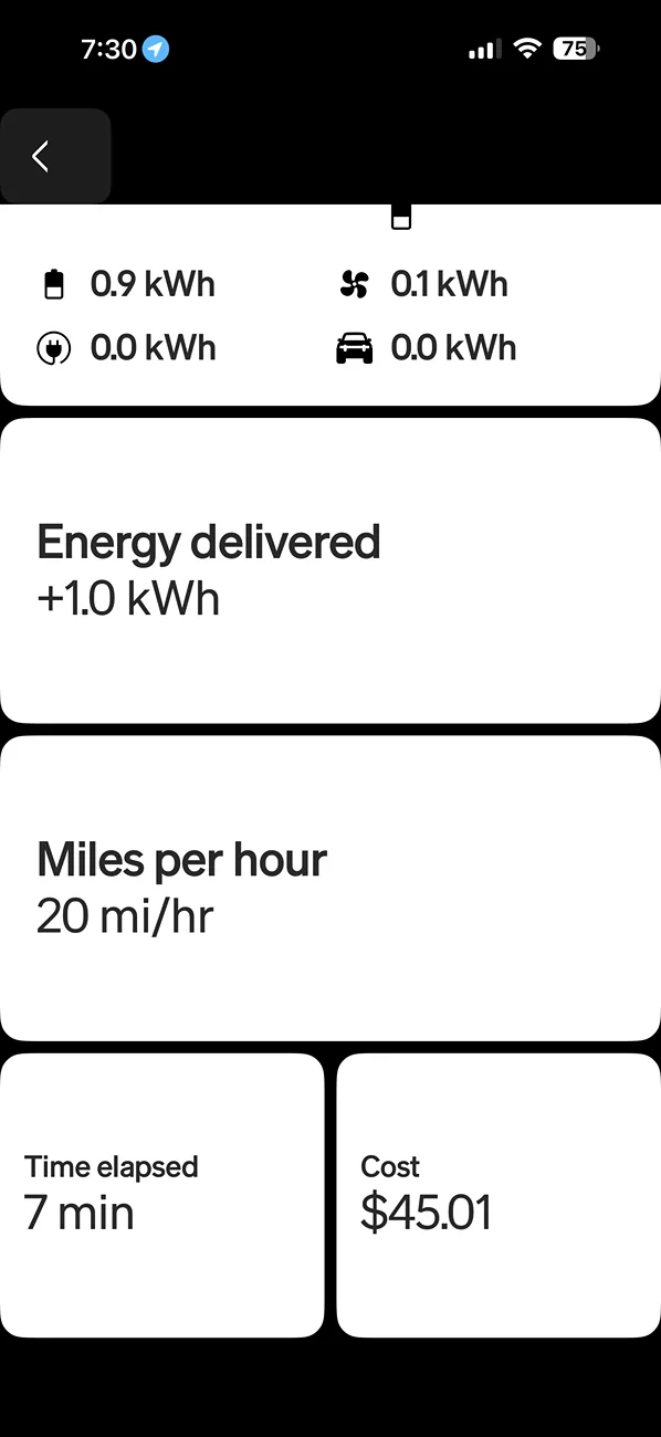 Rivian R1T R1S 2025.34.01 Charging Cost Bug IMG_1956