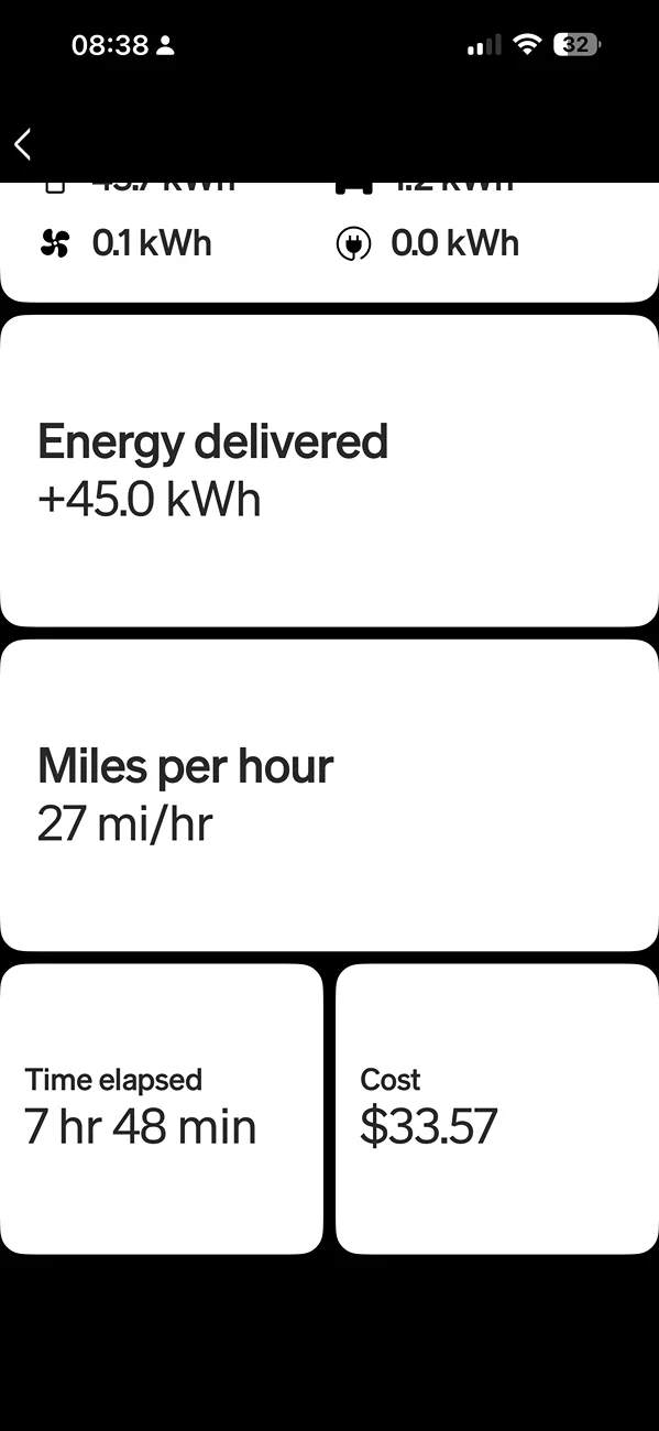 Rivian R1T R1S 2025.34.01 Charging Cost Bug IMG_6237