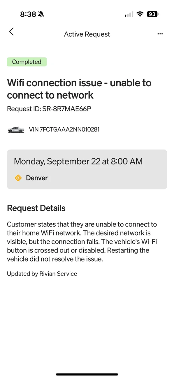 Rivian R1T R1S 58k miles/ 34 issues! IMG_0797