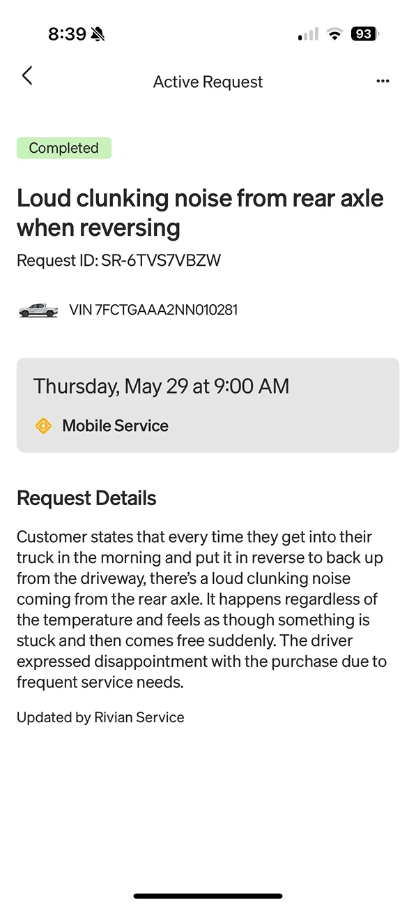 Rivian R1T R1S 58k miles/ 34 issues! IMG_0799