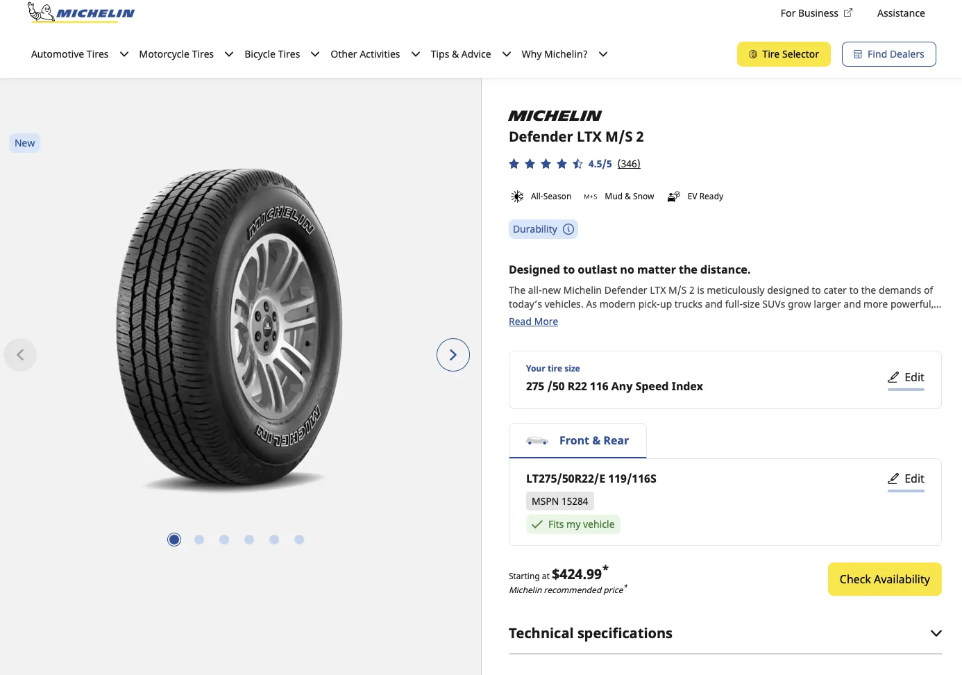 Rivian R1T R1S Michelin Defenders and warranty 1759166355950-bs