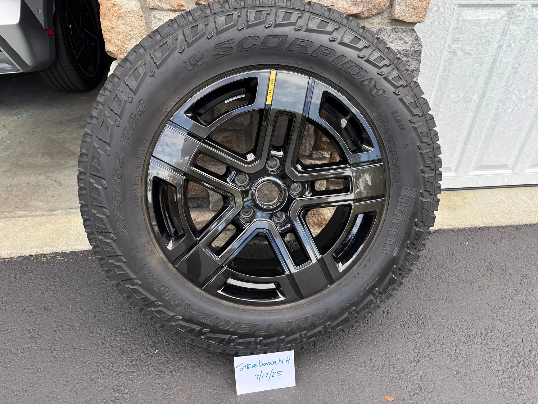 Rivian R1T R1S 20" Sport Dark -- spare setup with service kit -- $475 IMG_0455